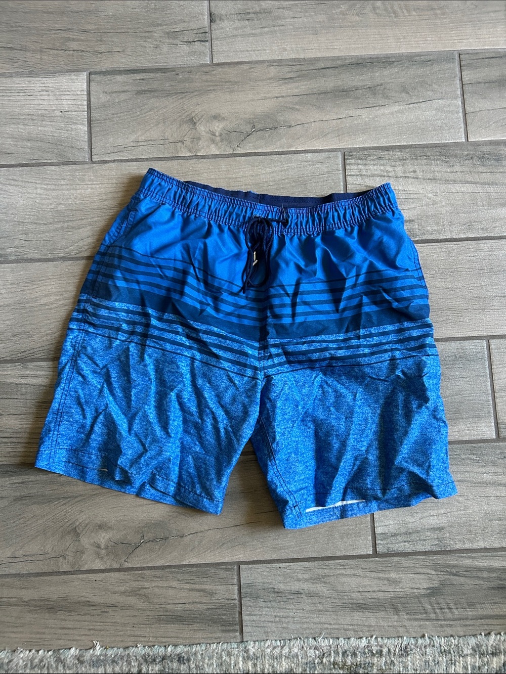Kirkland Signature Navy Blue Athletic Shorts with Mesh Lining